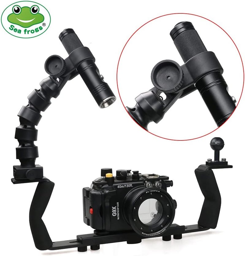Seafrogs Diving YS Flex Joint Arm System Compatible with Waterproof Camera Housing Accessory for Underwater Photography (8") - Image 4